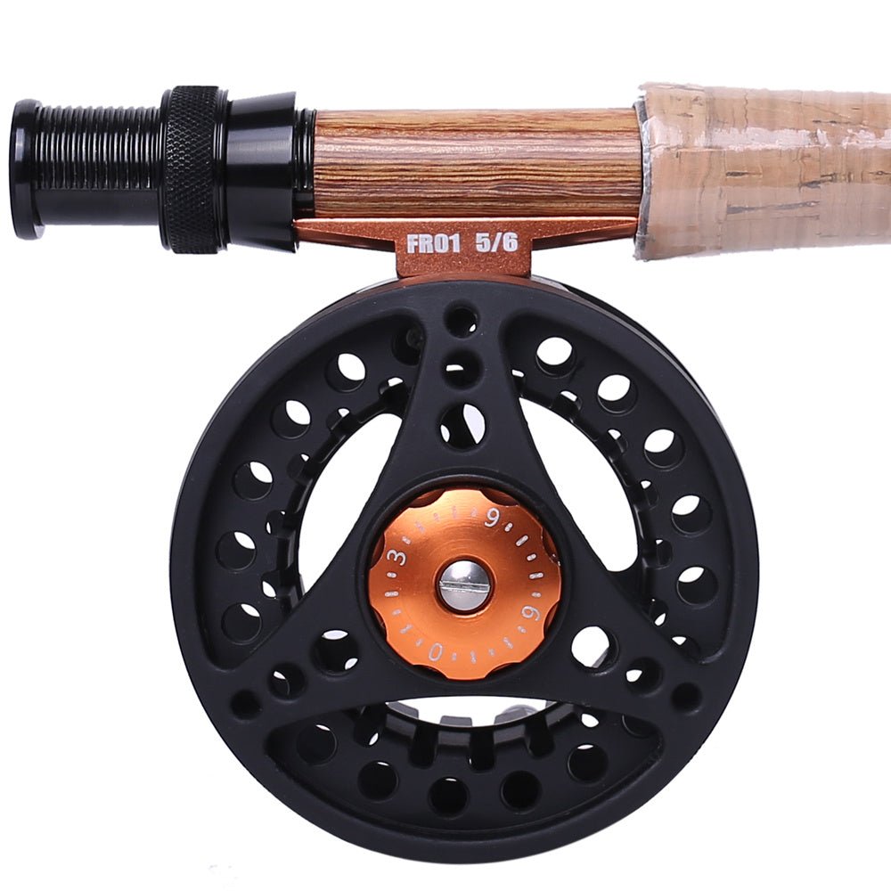 Kylebooker Fly Fishing Reel Large Arbor with Aluminum Body Fly Reel 3/4wt 5/6wt 7/8wt - Carbone's Marketplace