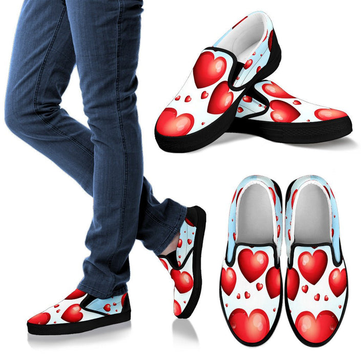 Ladies Slip On - Hearts - Carbone's Marketplace