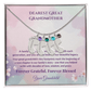 Legacy of Love Great Grandmother Footprint Birthstone Necklace - Carbone's Marketplace