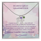 Legacy of Love Great Grandmother Footprint Birthstone Necklace - Carbone's Marketplace