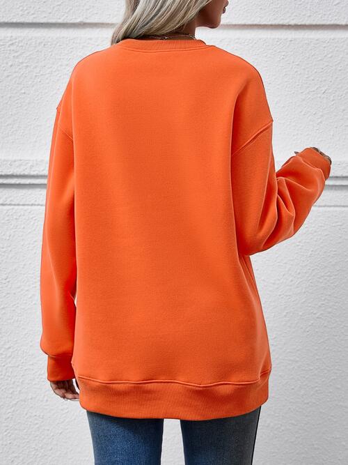 LET IT SNOW Round Neck Long Sleeve Sweatshirt - Carbone's Marketplace