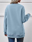 LET IT SNOW Round Neck Long Sleeve Sweatshirt - Carbone's Marketplace