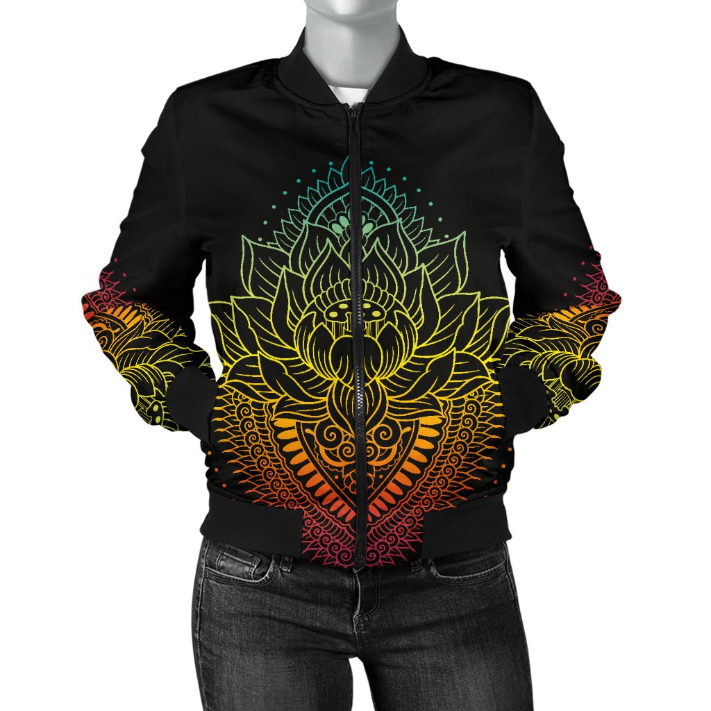 Lotus Mandala 2 Bomber Jacket - Carbone's Marketplace