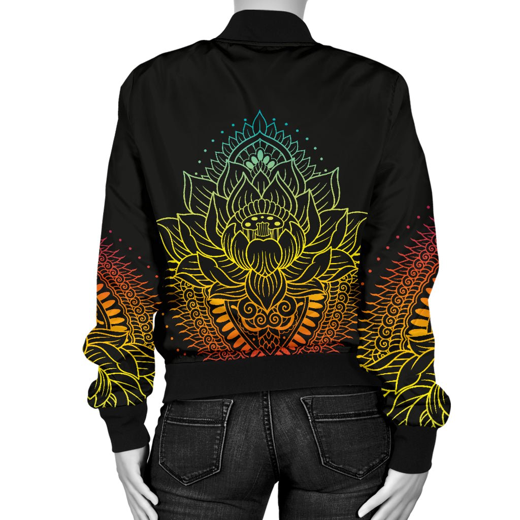 Lotus Mandala 2 Bomber Jacket - Carbone's Marketplace