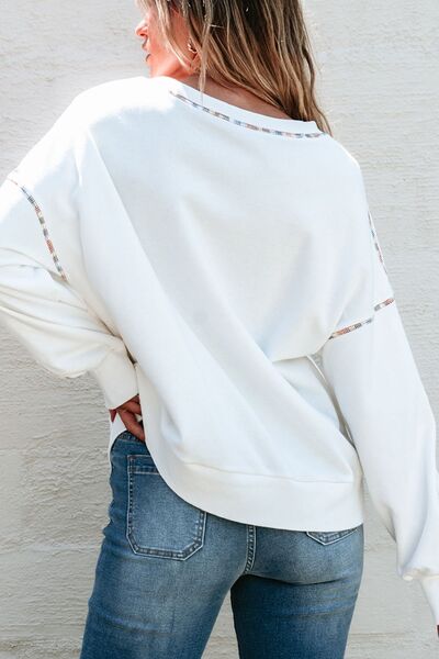 MARDI GRAS Round Neck Long Sleeve Sweatshirt - Carbone's Marketplace