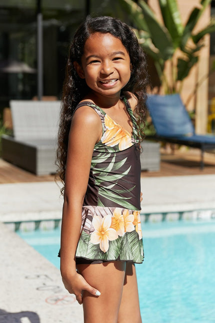 Marina West Swim Clear Waters Swim Dress in Aloha Brown - Carbone's Marketplace