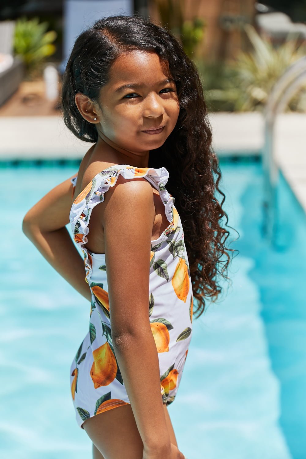 Marina West Swim Float On Ruffled One - Piece in Citrus Orange - Carbone's Marketplace