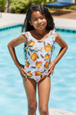 Marina West Swim Float On Ruffled One - Piece in Citrus Orange - Carbone's Marketplace