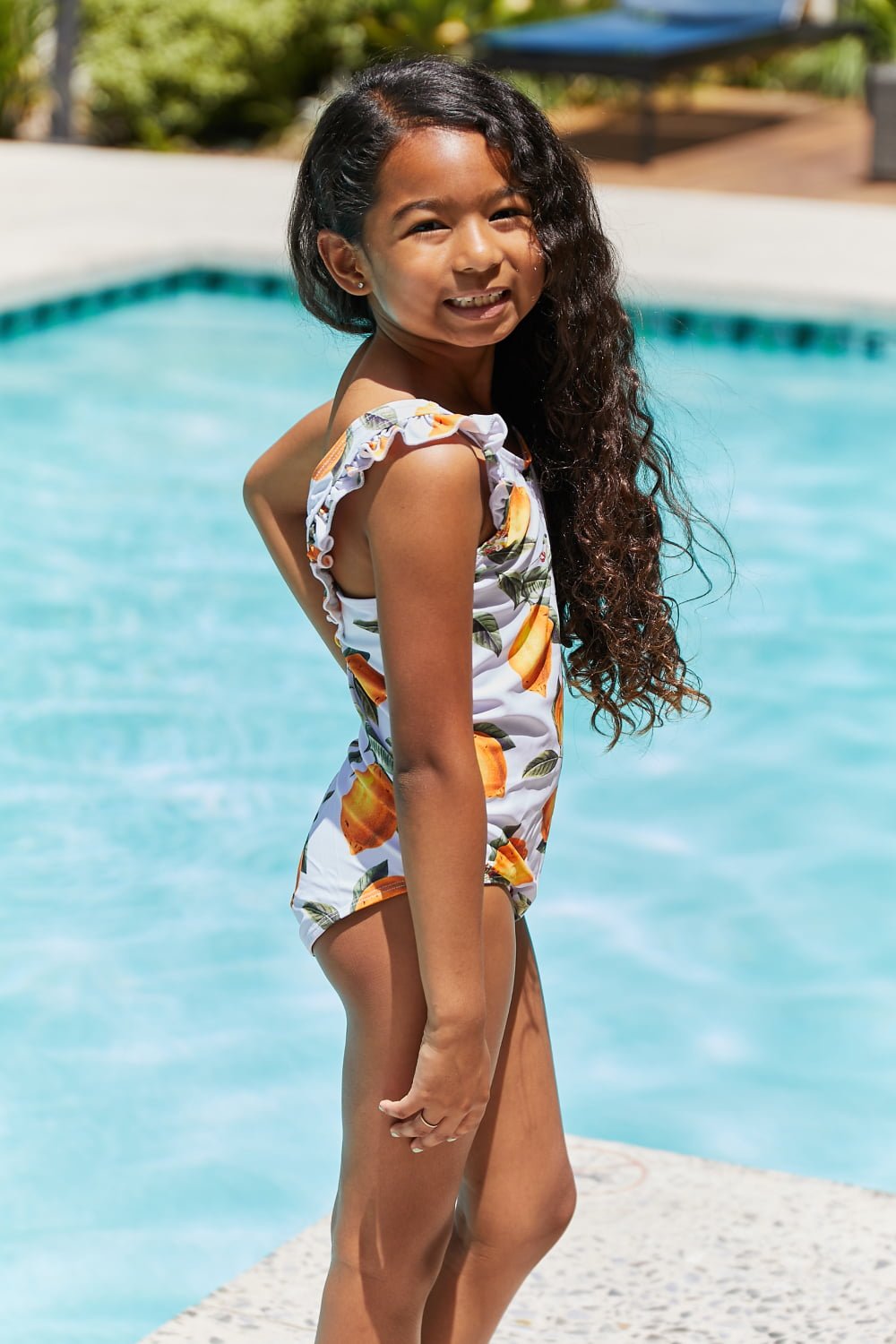 Marina West Swim Float On Ruffled One - Piece in Citrus Orange - Carbone's Marketplace