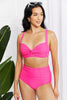 Marina West Swim Take A Dip Twist High - Rise Bikini in Pink - Carbone's Marketplace