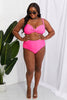 Marina West Swim Take A Dip Twist High - Rise Bikini in Pink - Carbone's Marketplace