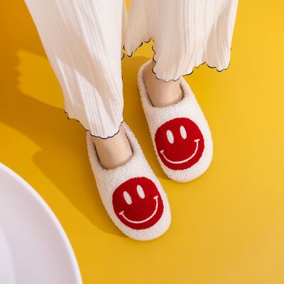 Melody Smiley Face Cozy Slippers - Carbone's Marketplace