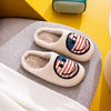 Melody Smiley Face Slippers - American Flag - Carbone's Marketplace