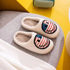 Melody Smiley Face Slippers - American Flag - Carbone's Marketplace