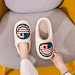 Melody Smiley Face Slippers - American Flag - Carbone's Marketplace