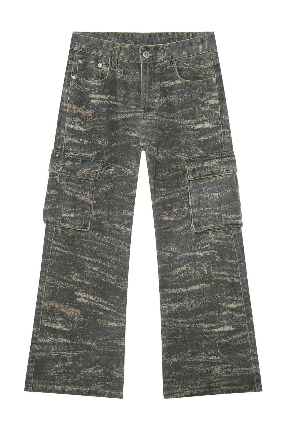 Men's Baggy Jeans with Cargo Pockets - Carbone's Marketplace