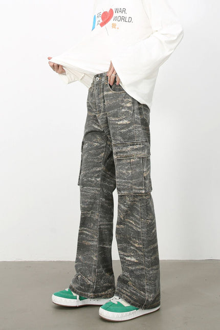 Men's Baggy Jeans with Cargo Pockets - Carbone's Marketplace