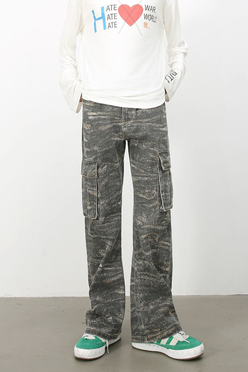 Men's Baggy Jeans with Cargo Pockets - Carbone's Marketplace