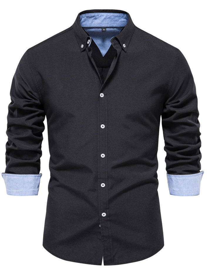 Men's Button Down Collared Neck Shirt - Carbone's Marketplace