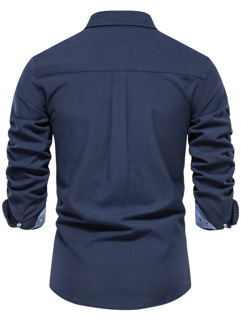 Men's Button Down Collared Neck Shirt - Carbone's Marketplace