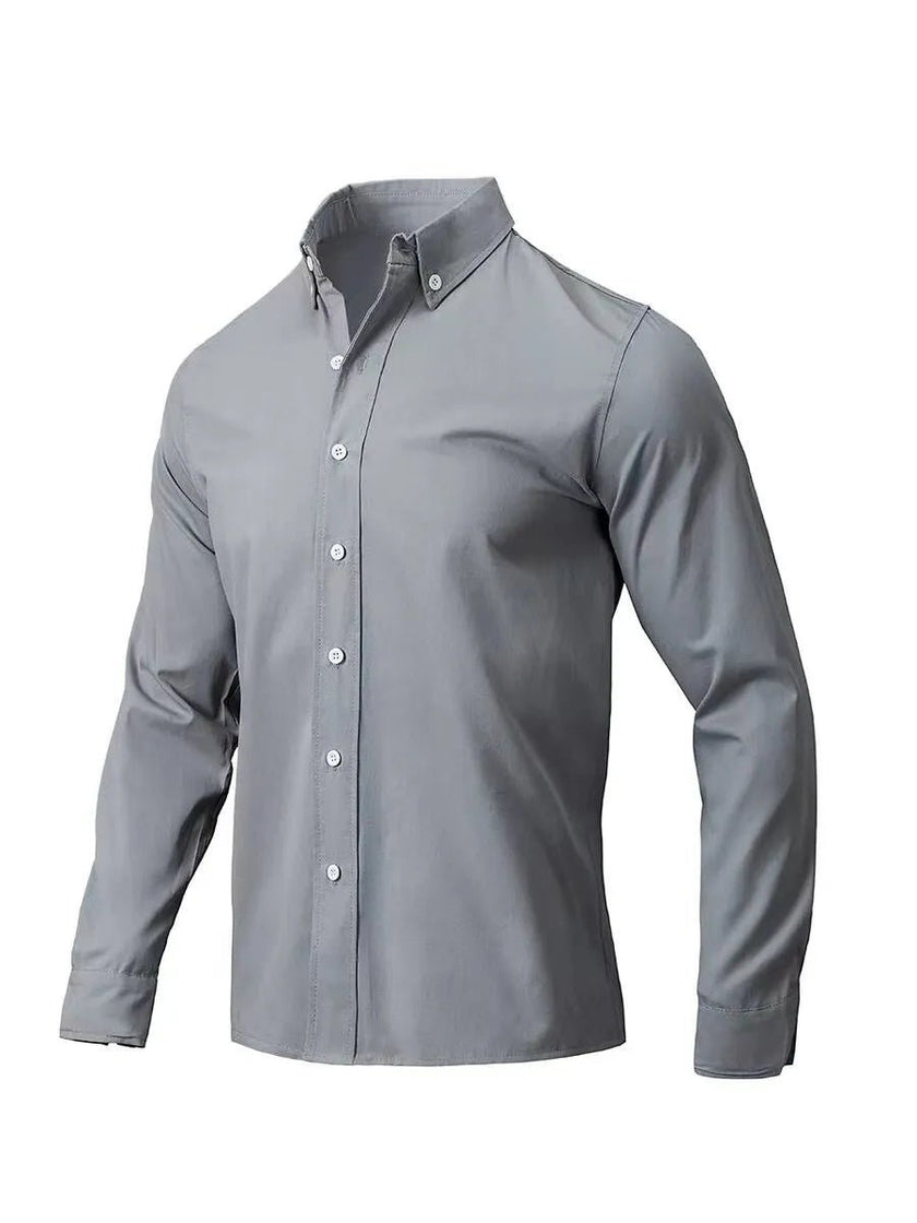 Men's Full Size Collared Neck Button Down Shirt Plus Size - Carbone's Marketplace