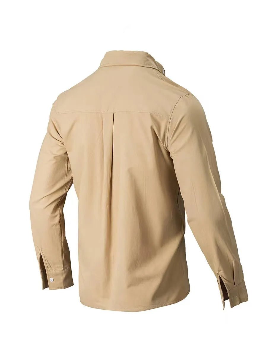 Men's Full Size Collared Neck Button Down Shirt Plus Size - Carbone's Marketplace