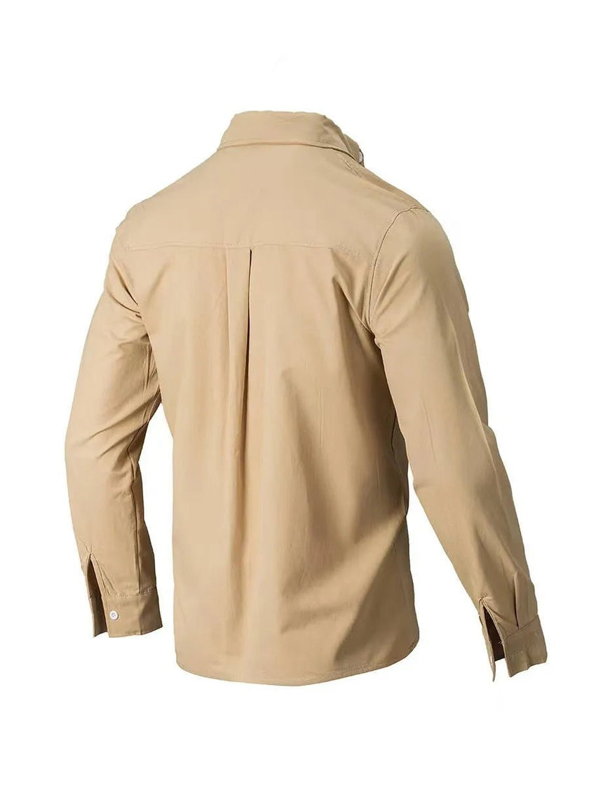 Men's Full Size Collared Neck Button Down Shirt Plus Size - Carbone's Marketplace