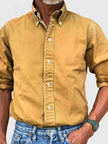 Men's Full Size Collared Neck Button Down Shirt Plus Size - Carbone's Marketplace