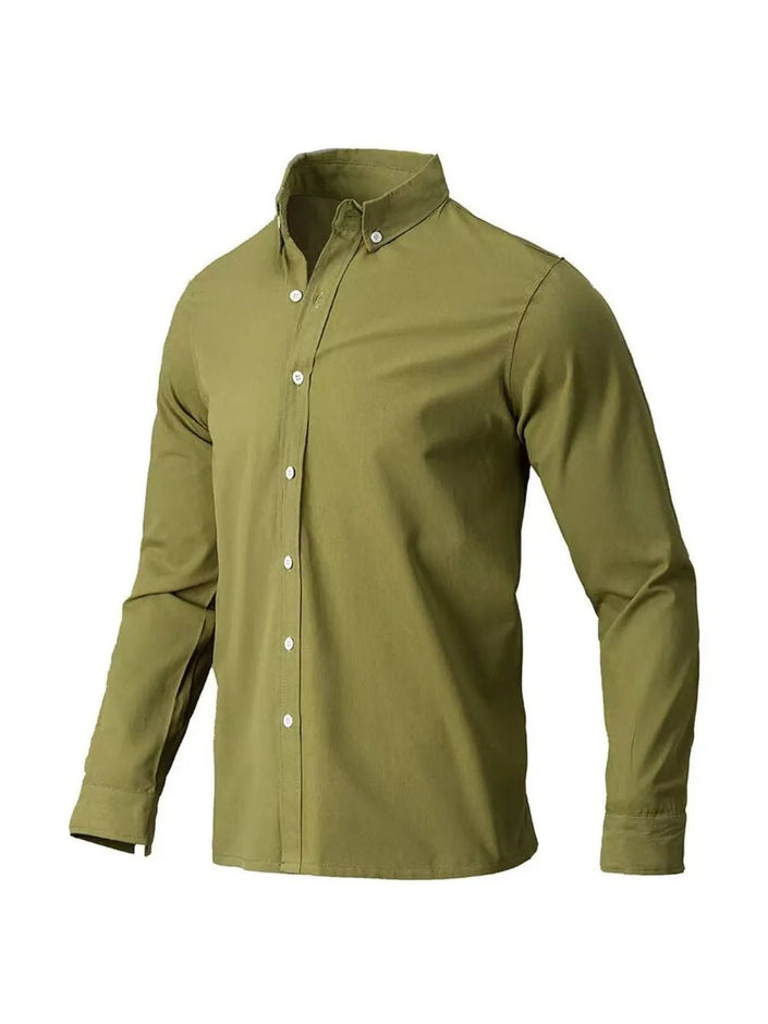 Men's Full Size Collared Neck Button Down Shirt Plus Size - Carbone's Marketplace