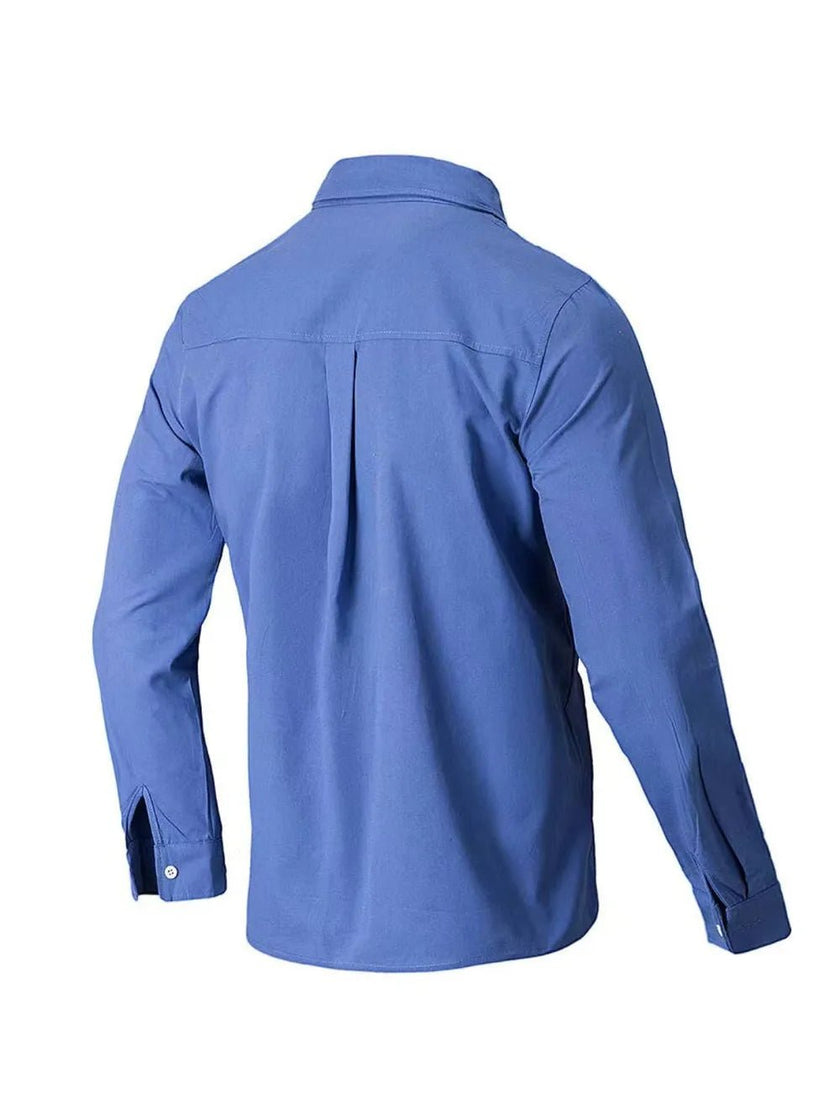 Men's Full Size Collared Neck Button Down Shirt Plus Size - Carbone's Marketplace