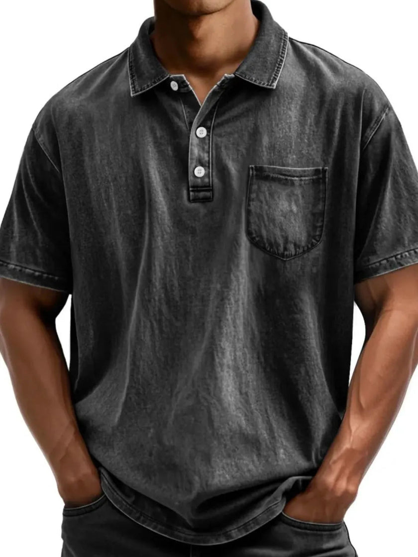Men's Full Size Collared Neck Short Sleeve Polo Plus Size - Carbone's Marketplace