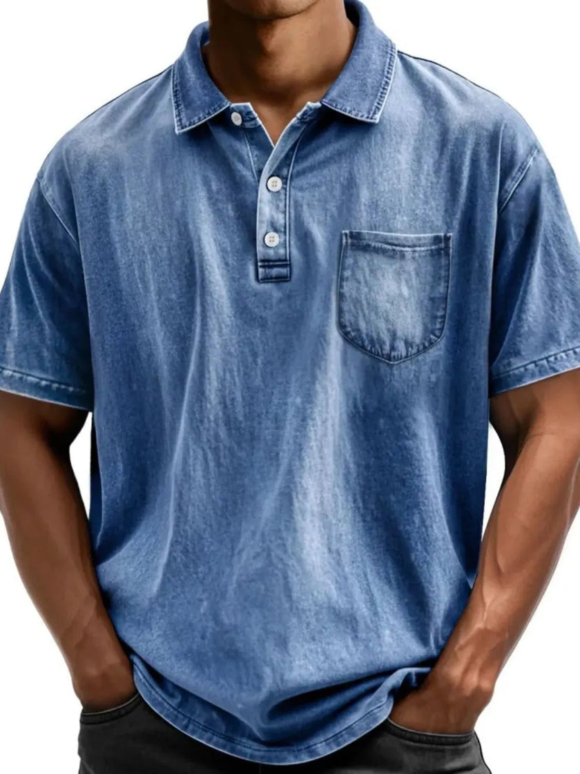 Men's Full Size Collared Neck Short Sleeve Polo Plus Size - Carbone's Marketplace