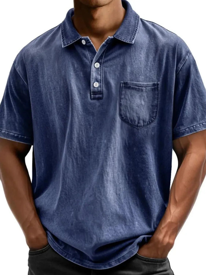 Men's Full Size Collared Neck Short Sleeve Polo Plus Size - Carbone's Marketplace