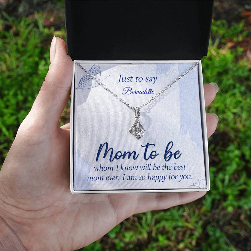 Mom To Be Love Knot Knecklace - Carbone's Marketplace