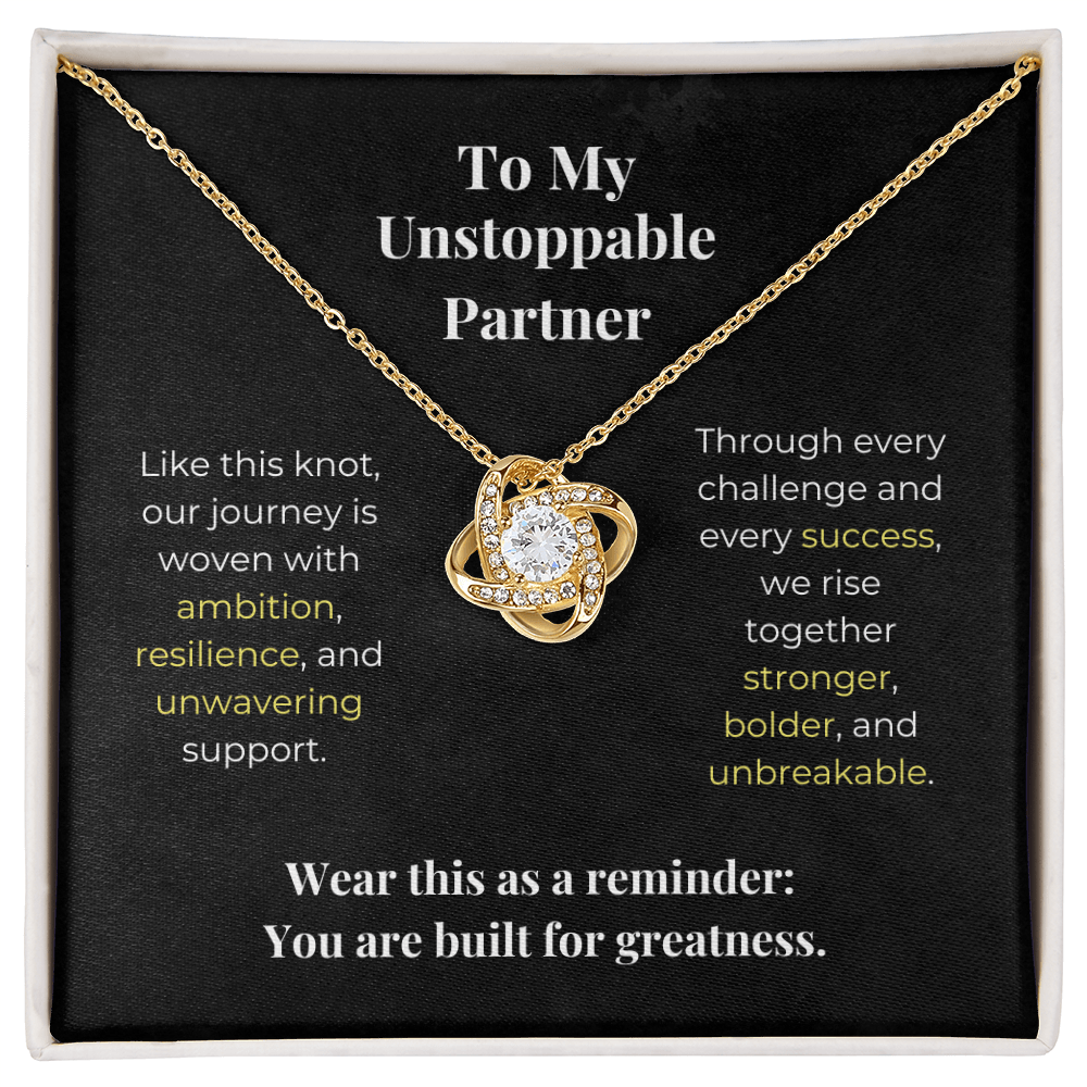 My Unbreakable Partner - Love Knot Necklace - Carbone's Marketplace