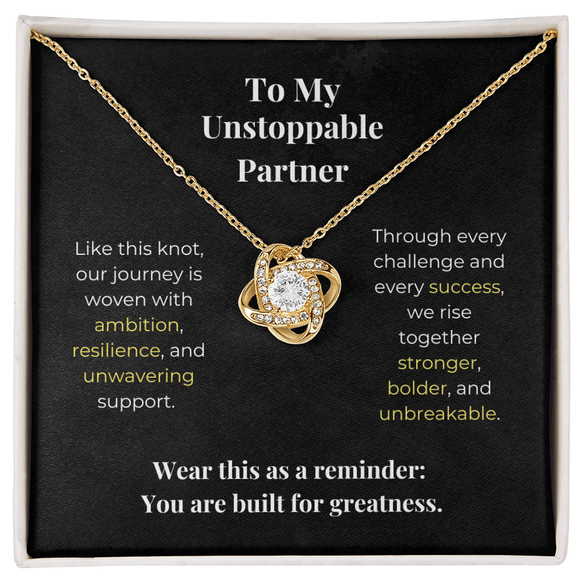 My Unbreakable Partner - Love Knot Necklace - Carbone's Marketplace