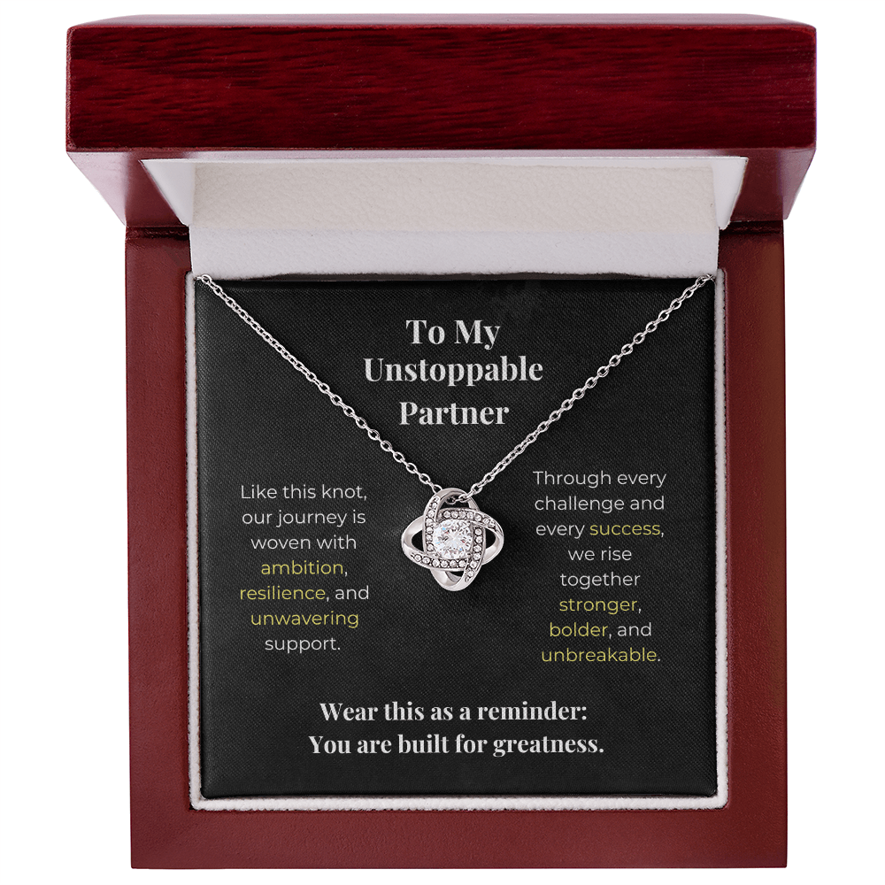 My Unbreakable Partner - Love Knot Necklace - Carbone's Marketplace