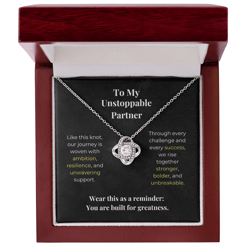 My Unbreakable Partner - Love Knot Necklace - Carbone's Marketplace