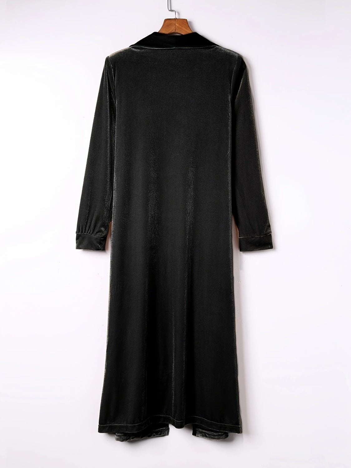 Open Front Long Sleeve Coat - Carbone's Marketplace