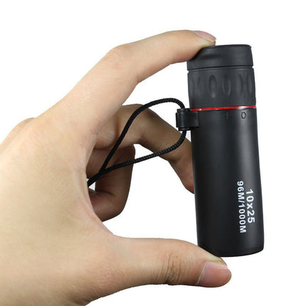 Ortable Monocular 10x25 High - definition Night Vision Pocket Mini Photo Single Pass - Through Glasses Outdoors - Carbone's Marketplace