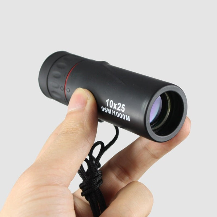 Ortable Monocular 10x25 High - definition Night Vision Pocket Mini Photo Single Pass - Through Glasses Outdoors - Carbone's Marketplace