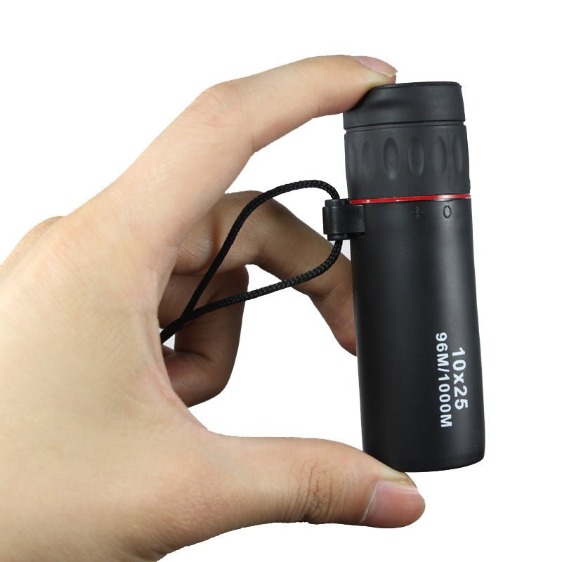 Ortable Monocular 10x25 High - definition Night Vision Pocket Mini Photo Single Pass - Through Glasses Outdoors - Carbone's Marketplace