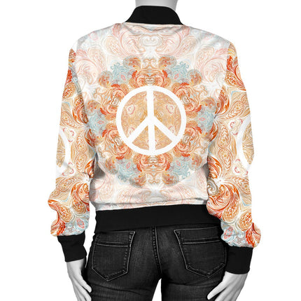 Peace and Mandala 5 Bomber Jacket - Carbone's Marketplace