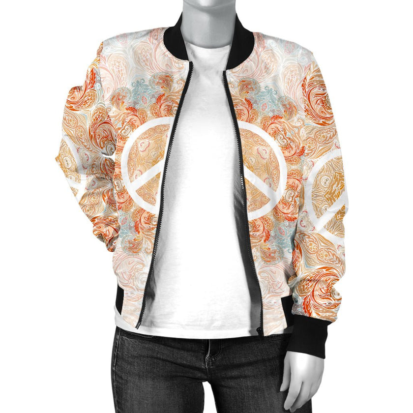 Peace and Mandala 5 Bomber Jacket - Carbone's Marketplace