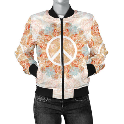 Peace and Mandala 5 Bomber Jacket - Carbone's Marketplace