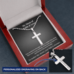 Personalized Cross Necklace - A Mom’s Faith & Love - Carbone's Marketplace