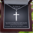 Personalized Cross Necklace - A Mom’s Faith & Love - Carbone's Marketplace