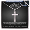 Personalized Cross Necklace - A Mom’s Faith & Love - Carbone's Marketplace
