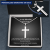 Personalized Cross Necklace - To My Blessing from God - Carbone's Marketplace