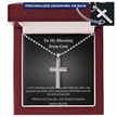 Personalized Cross Necklace - To My Blessing from God - Carbone's Marketplace